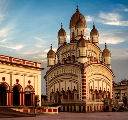 view of the dakshineswar temple